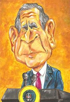 Caricatura de George Bush