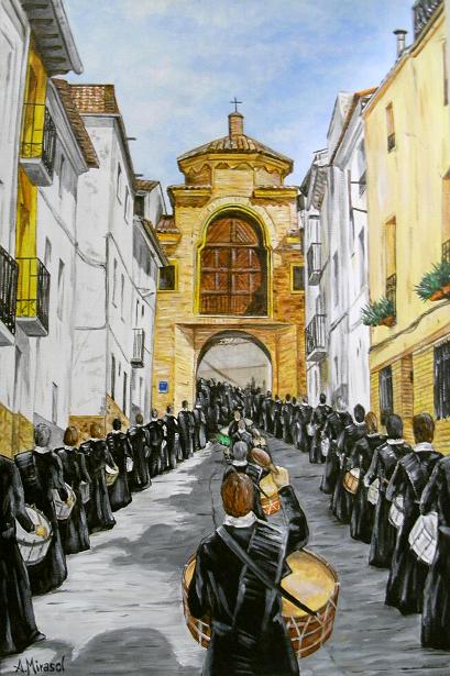Semana Santa de Urrea de Gaén, procesion por San Roque